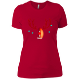 Football Christmas Shirt Reindeer Christmas Football Funny - Ladies' Boyfriend T-Shirt