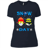 Snow Day Shirt For Denver Broncos Vs Minion Fans pingpong