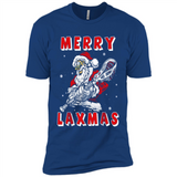 Lacrosse Merry Laxmas Santa - Premium Short Sleeve T-Shirt