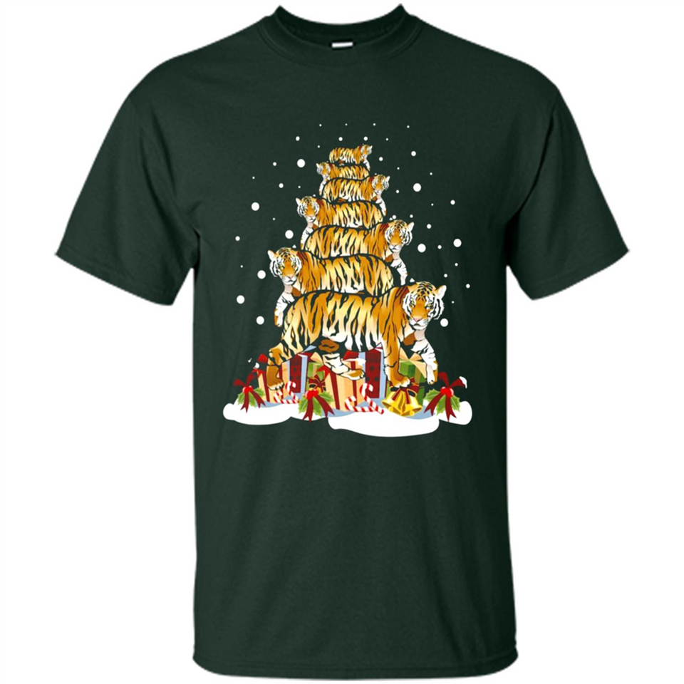 Tiger Christmas Tree Funny Merry Christmas - Shirt