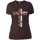 All I need today is a little bit of Hallmark and a whole lot of Jesus - Ladies' Boyfriend T-Shirt
