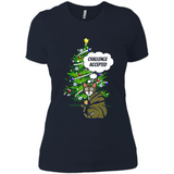 Christmas Tree Cat Long Sleeve Christmas Shirt for Cat Lover - Ladies' Boyfriend T-Shirt