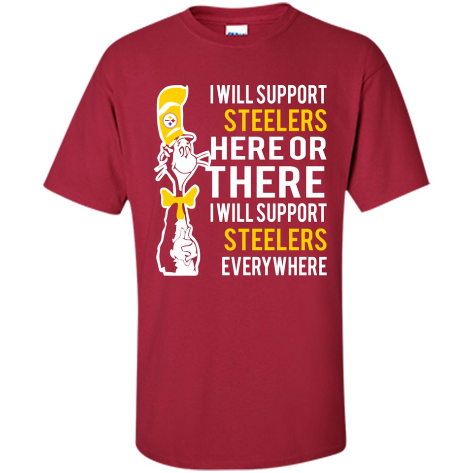Shirt For Dr Seuss Cat And Pittsburgh Steelers Fans - Shirt