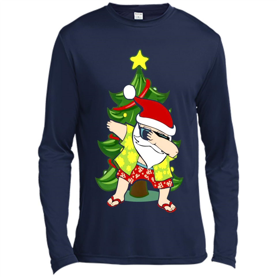 Dabbing Santa Christmas In July - Canvas Long Sleeve T-Shirt