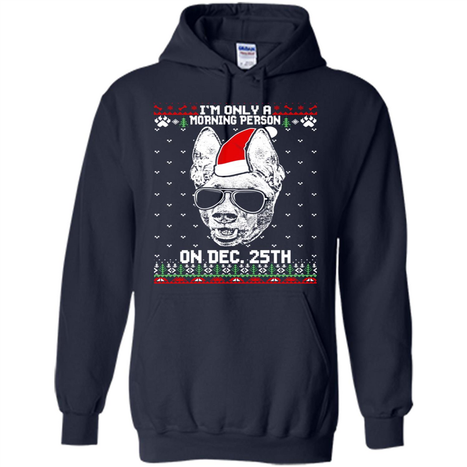 Morning Person Pharaoh Hound Funny Xmas - Hoodie