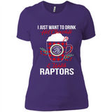 I Just Want To Drink Hot Chocolate & Watch Toronto Raptors Ugly Christmas Sweater PINGPONG