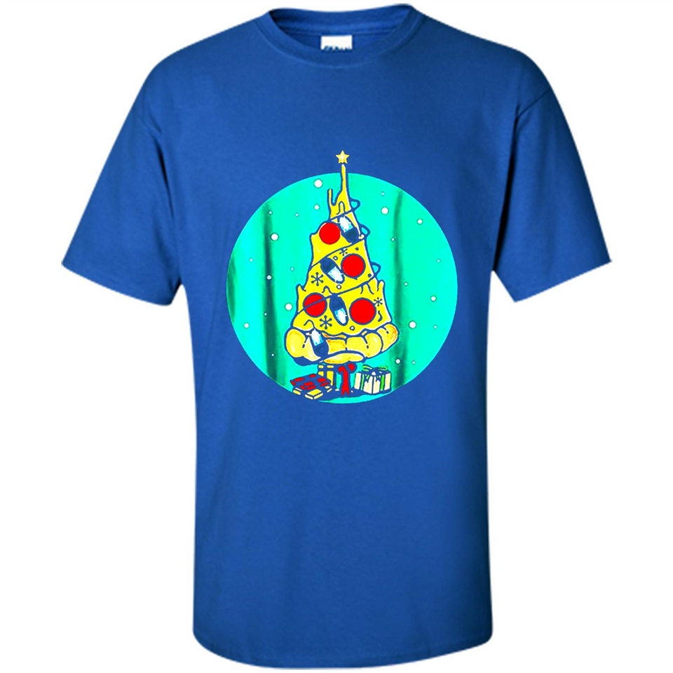 Funny Pizza Ugly Christmas Sweater Xmas Pizza Tree - Shirt