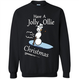 Snowman Snowboarder Tshirt Have Jolly Ollie Christmas