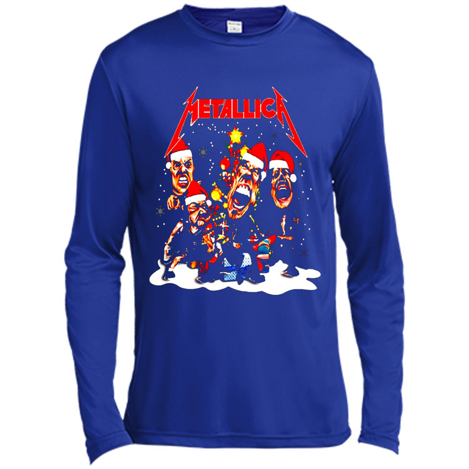 Metallica christmas sweatshirt hoodie long PINGPONG - Canvas Long Sleeve T-Shirt