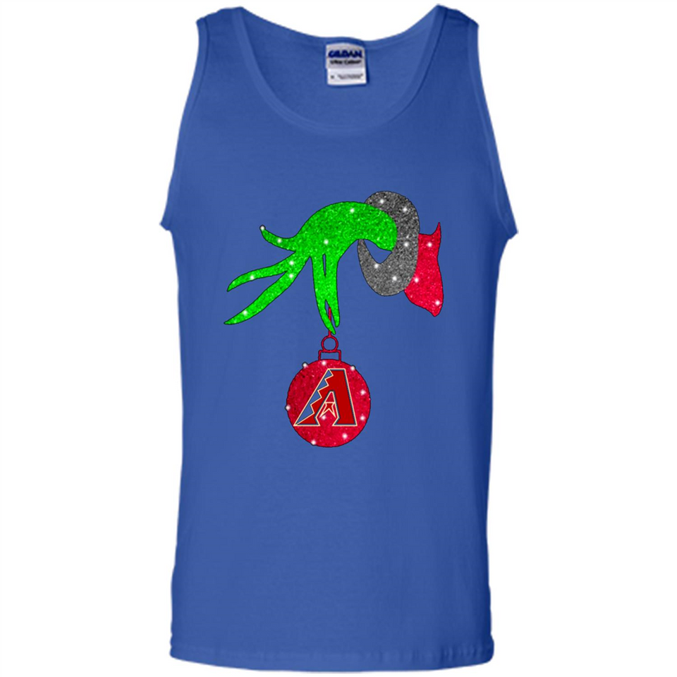 GRINCH HAND HOLDING ARIZONA DIAMONDBACKS GLITTER CHRISTMAS PINGPONG