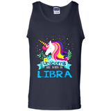 Unicorns are born in Libra Birthday Rainbow Gift Ladies Custom