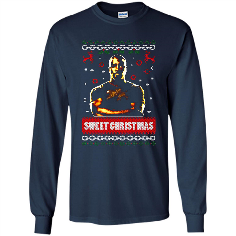 Christmas Ugly Sweater Floyd Mayweather Sweet Christmas - Long Sleeve T-Shirt