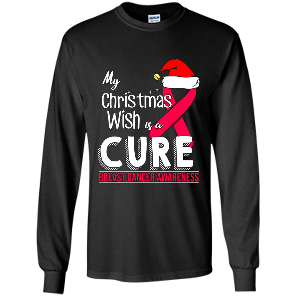 My Christmas Wish Is A Cure Breast Cancer Awareness sweater PINGPONG