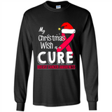 My Christmas Wish Is A Cure Breast Cancer Awareness sweater PINGPONG