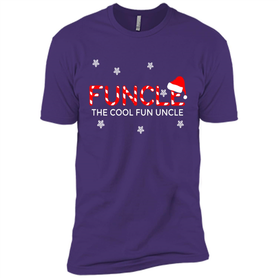 Mens Christmas Funcle The Cool Fun Uncle Definition Xmas - Premium Short Sleeve T-Shirt