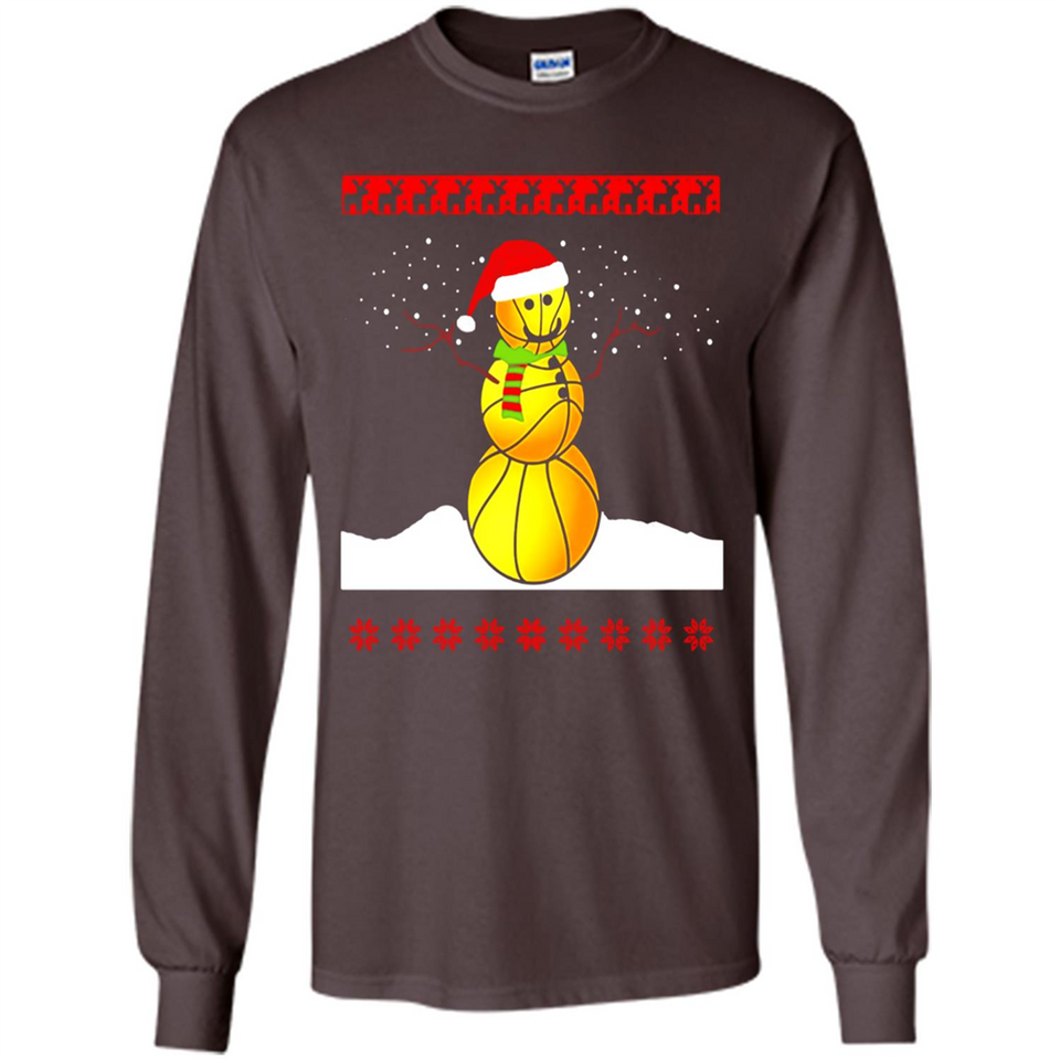 Basketball Santa Funny Christmas - Long Sleeve T-Shirt
