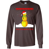 Basketball Santa Funny Christmas - Long Sleeve T-Shirt