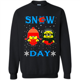 Snow Day Shirt For Calgary Flames Vs Minion Fans pingpong