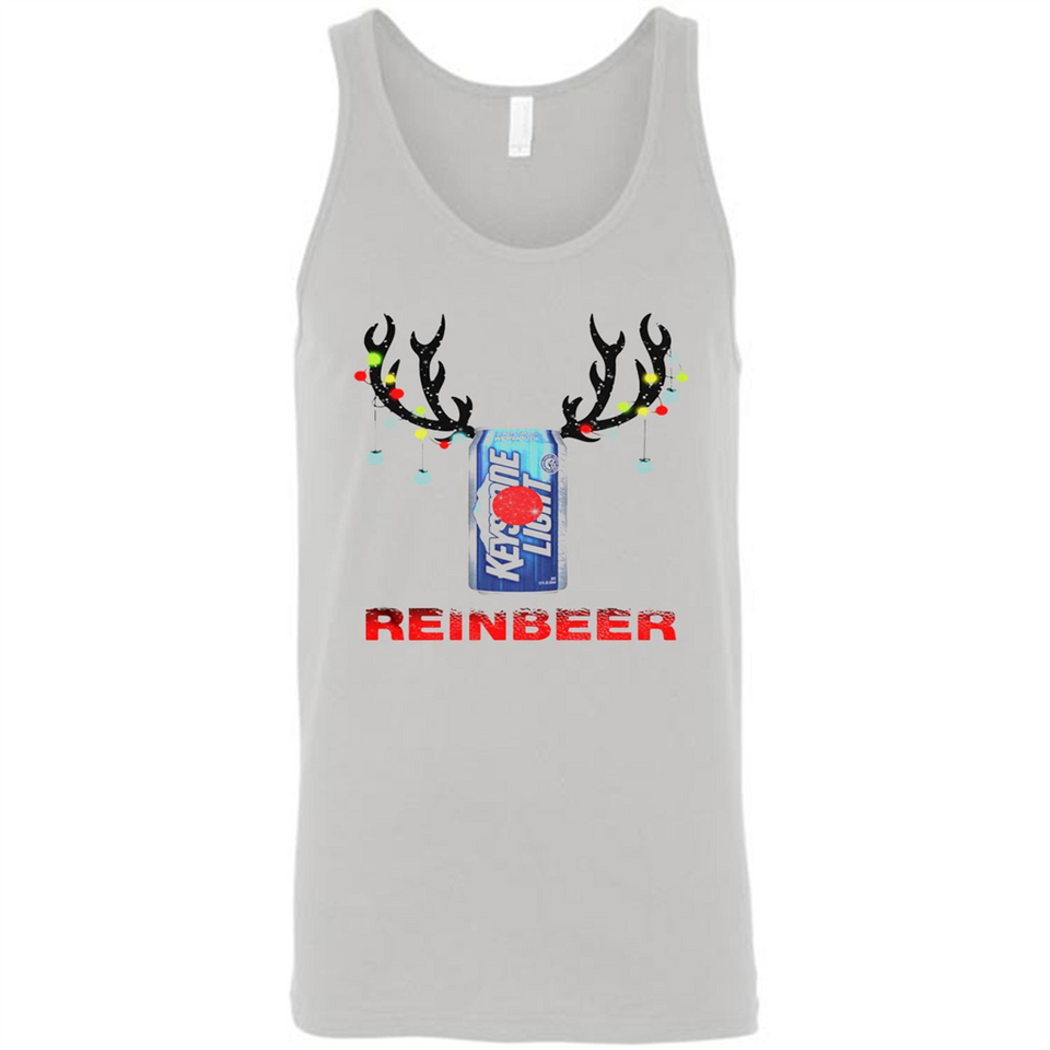 Keystone Light reinbeer Christmas - Canvas Unisex Tank