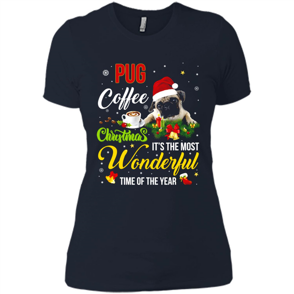 Pug Coffee Wonderful Christmas