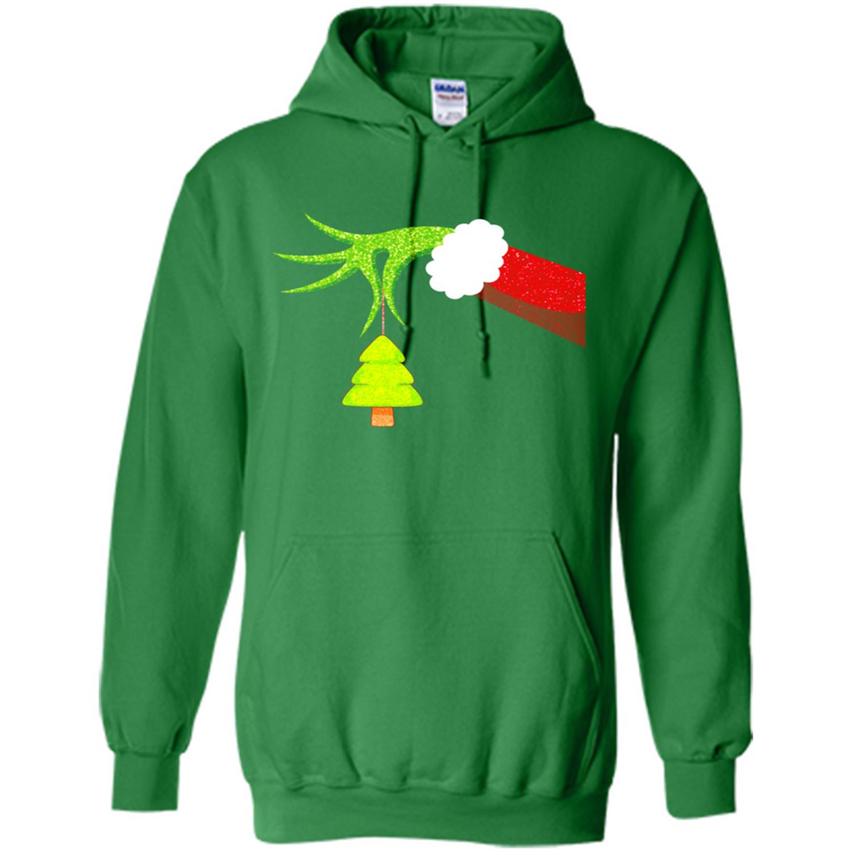 Funny Grinch Hand Holding Christmas Tree Ornament Christmas PING PONG