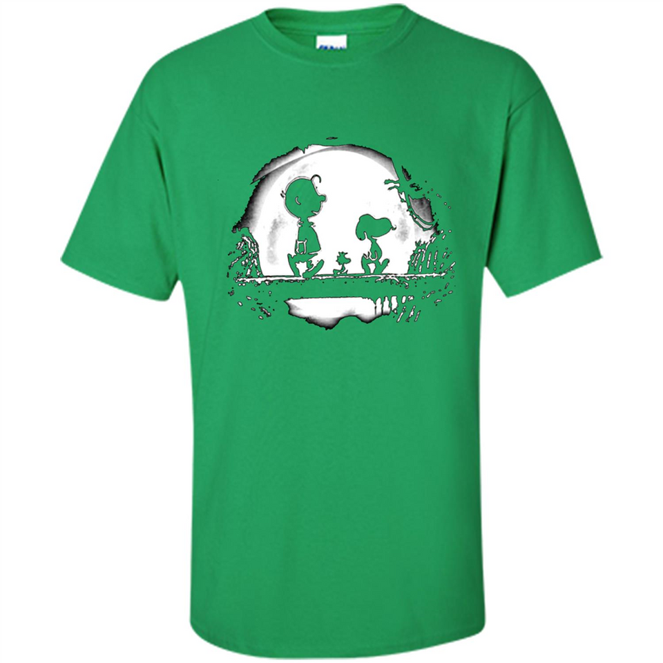 Snoopy The Peanuts Walking To The Moon