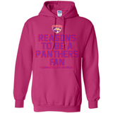 Reasons to be a Florida Panthers Fan Complete List on Back - Hoodie
