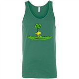 Snoopy Woodstock Shamrock - Canvas Unisex Tank