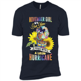 November Girls Sunflower - Premium Short Sleeve T-Shirt