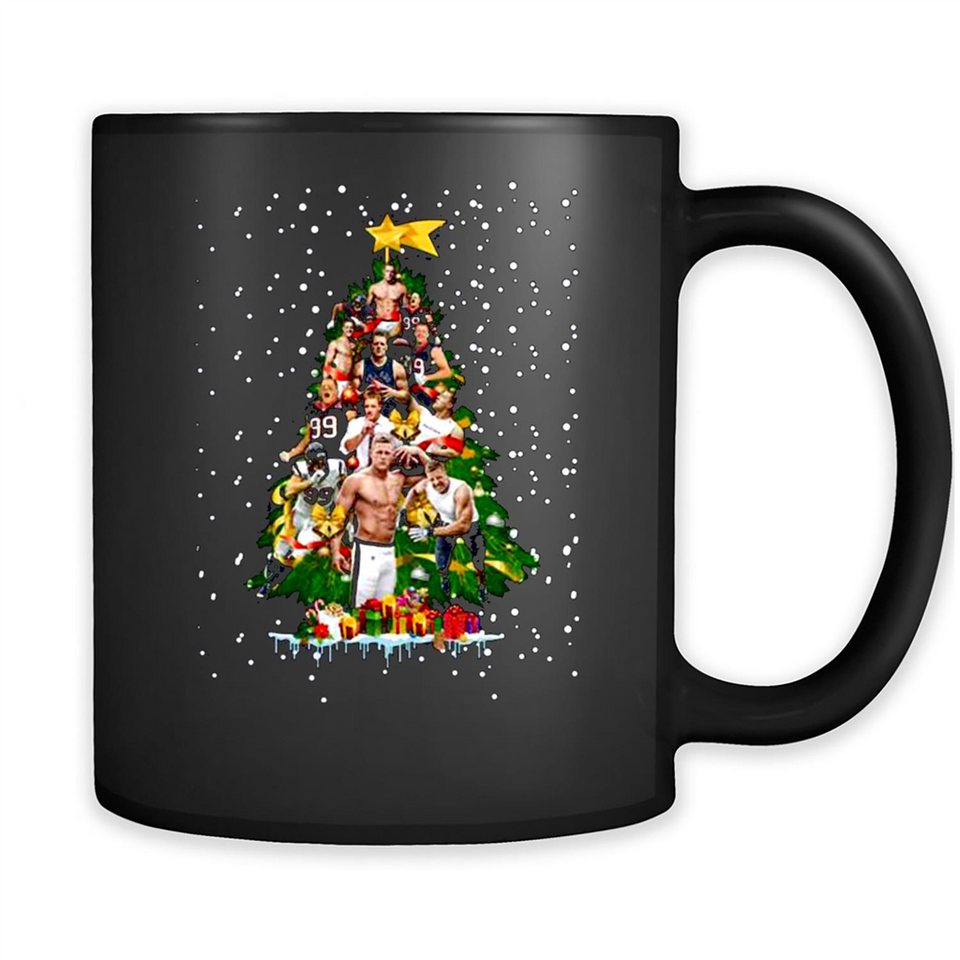 J.J. Watt Christmas Tree ugly sweater PINGPONG
