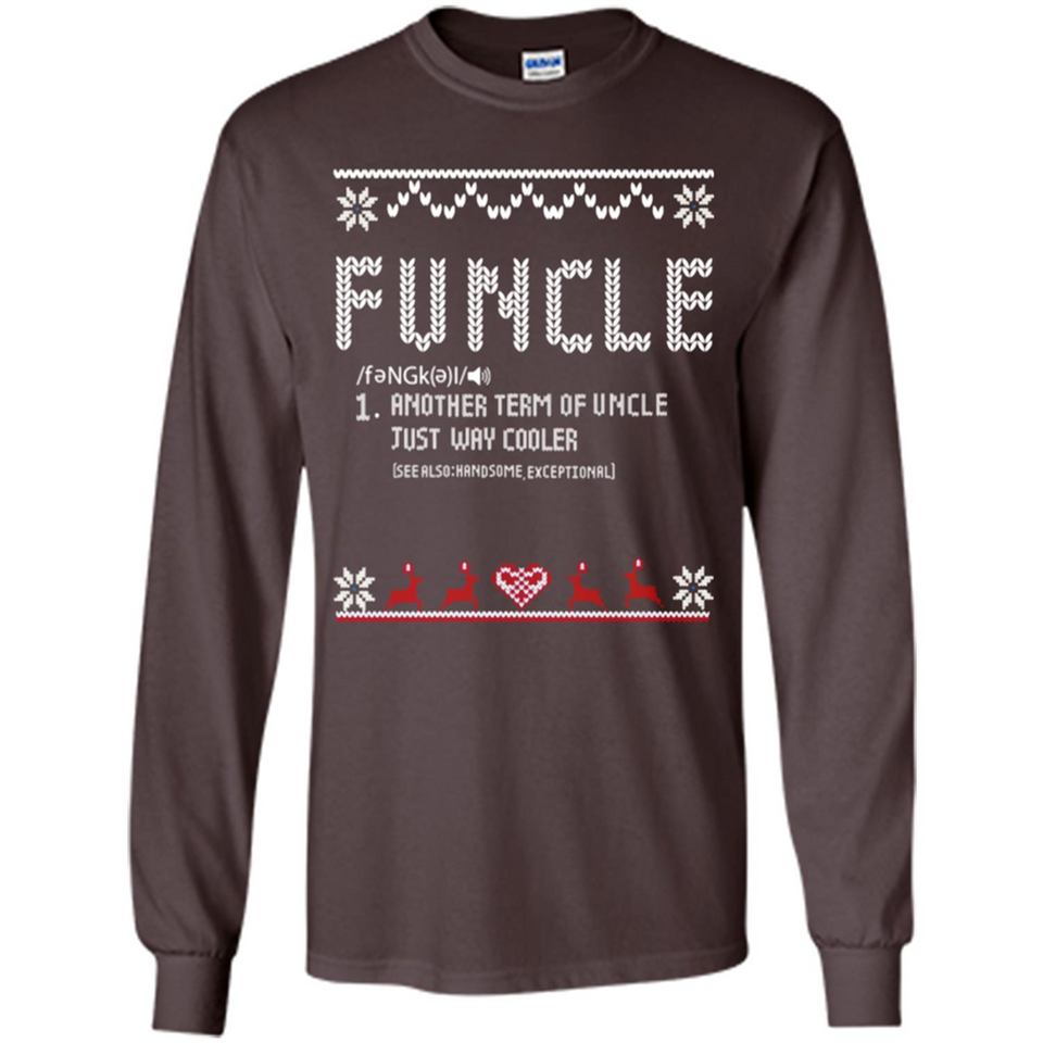 Mens Christmas Funcle Definition - Long Sleeve T-Shirt
