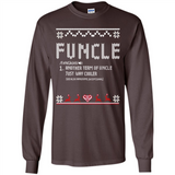 Mens Christmas Funcle Definition - Long Sleeve T-Shirt