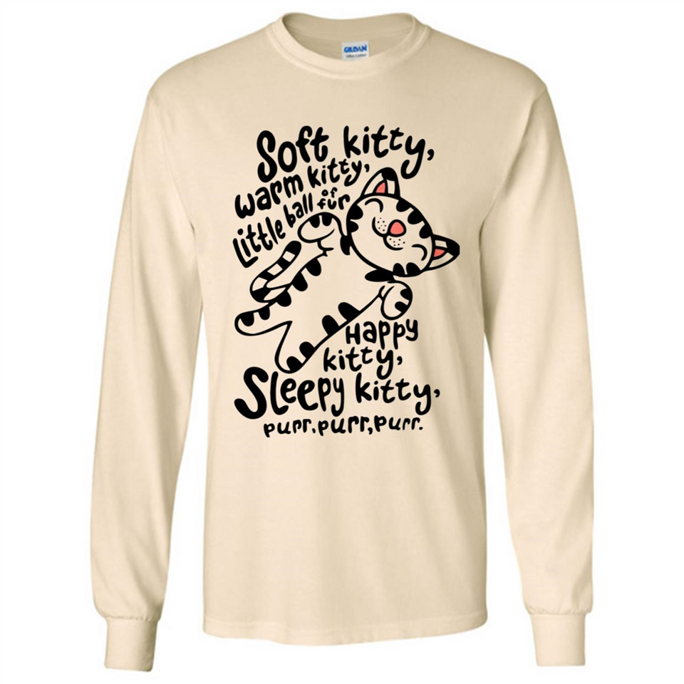Soft kitty warm kitty little ball of fur - Long Sleeve T-Shirt