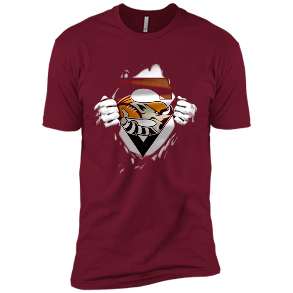 Cleveland Browns And Superman Fans - Premium Short Sleeve T-Shirt