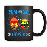Snow Day Shirt For Edmonton Oilers Vs Minion Fans pingpong