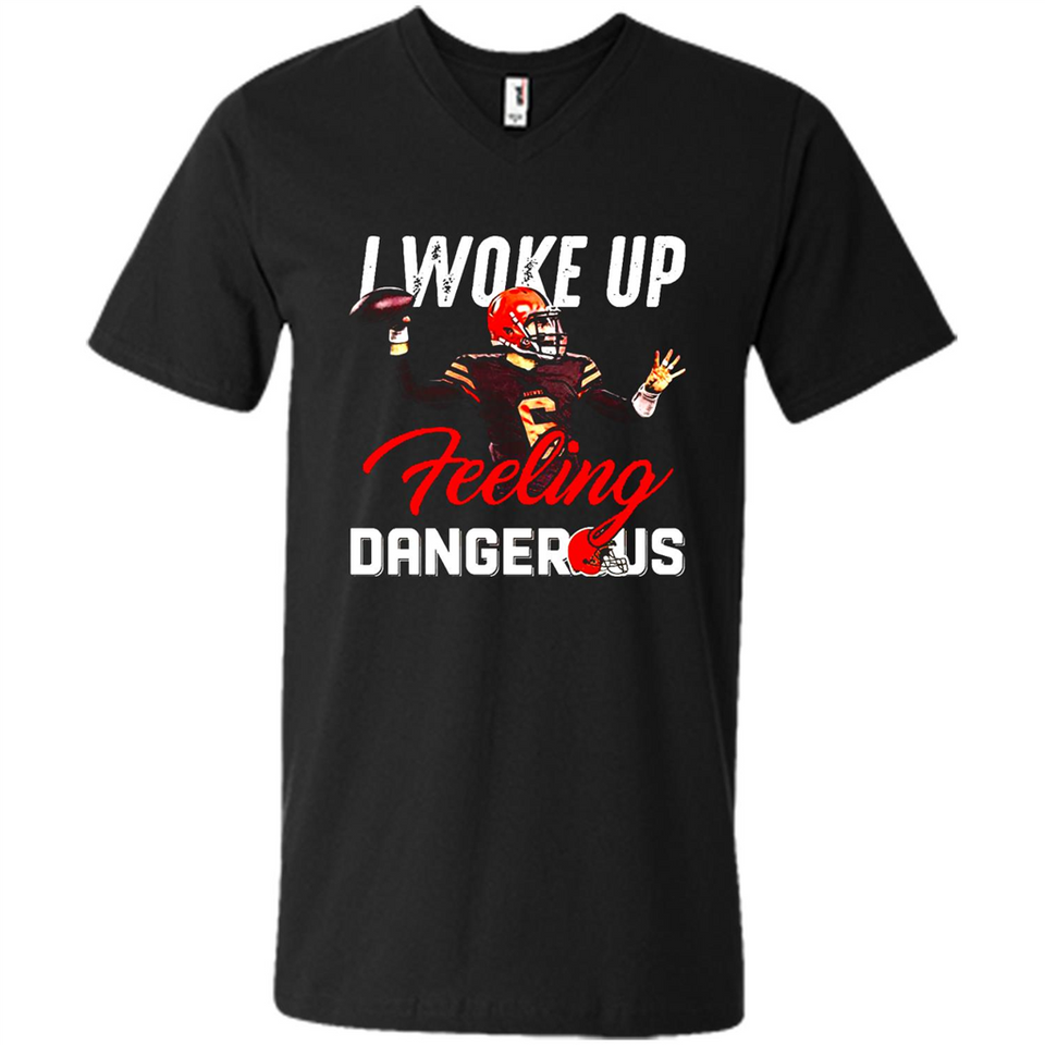I woke up feeling dangerous - Men's V-Neck