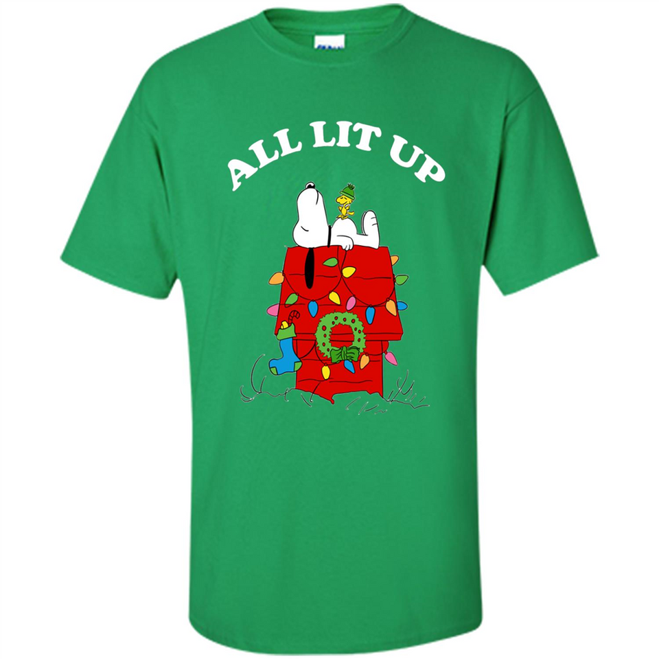 Peanuts By Schulz Snoopy Young Men_s Christmas SweatShirt - Shirt