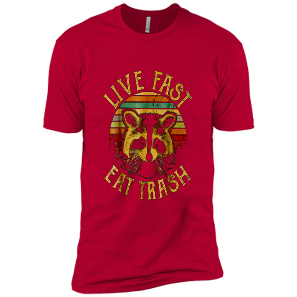 Live fast eat trash bear vintage camping PINGPONG