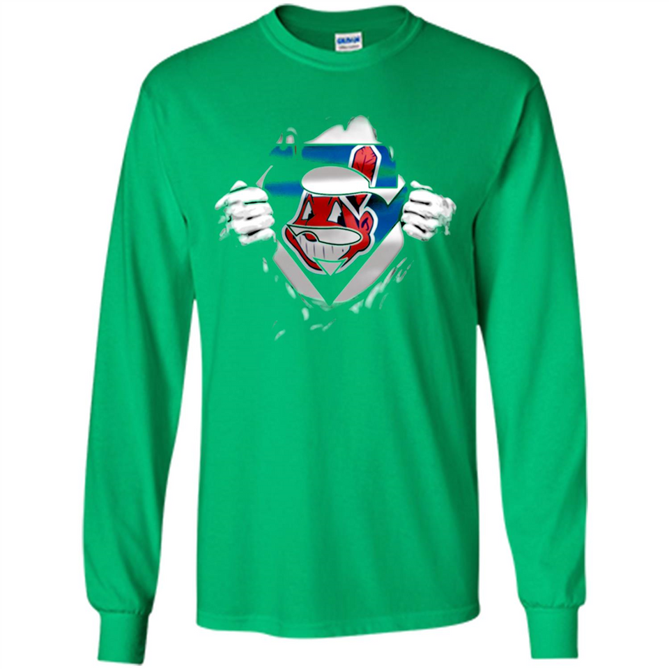 Cleveland Indians And Superman Fans - Long Sleeve T-Shirt