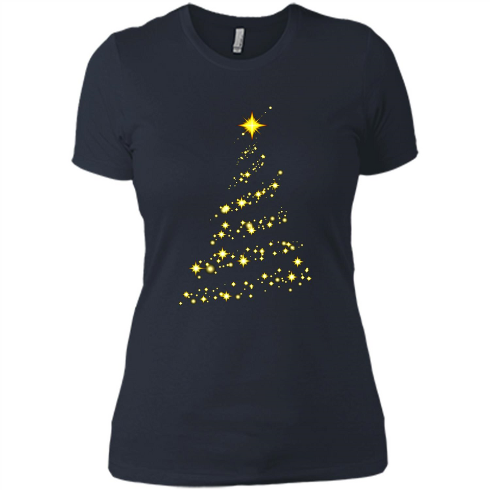 Modern Christmas Tree Light Led Merry Xmas Mug PINGPONG - Ladies' Boyfriend T-Shirt