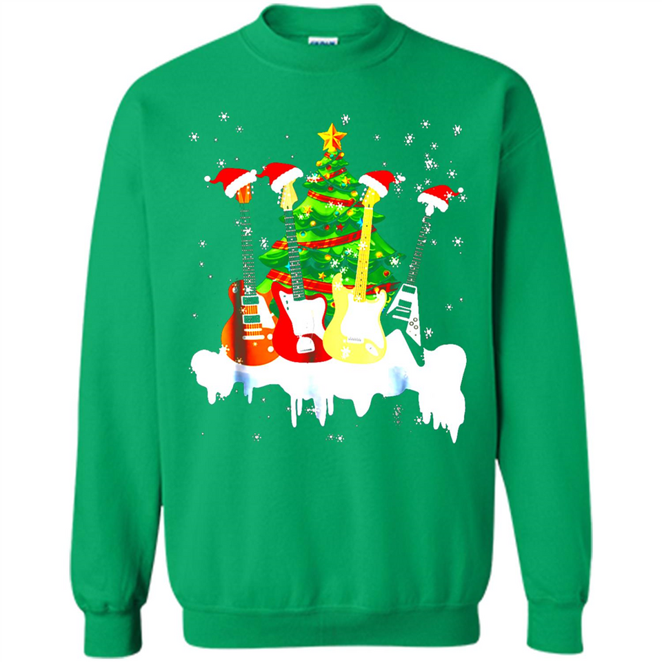 Santa Hat Electric Guitar Classical Guitar Christmas shirt Ladies' Boyfriend