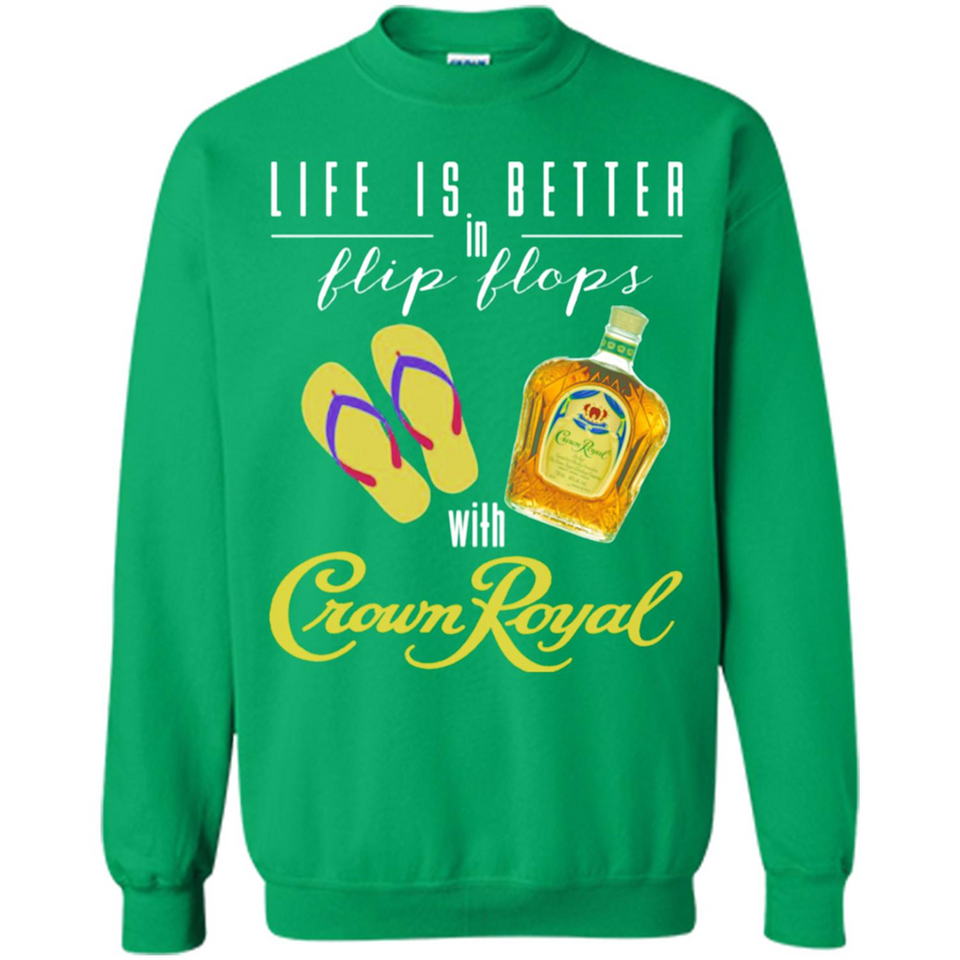 LIFE IS BETTER IN FLIP FLOPS WITH CROWN ROYAL