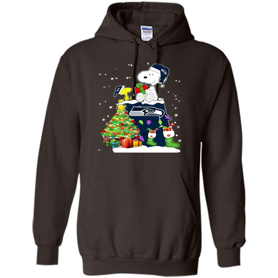 SEATTLE SEAHAWKS SNOOPY & WOODSTOCK CHRISTMAS
