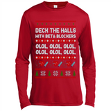 Nurse Christmas Deck The Hall Beta Blockers Sweatshirt - Canvas Long Sleeve T-Shirt
