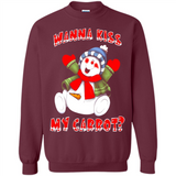 Snowman Wanna Kiss My Carrot Christmas - Sweatshirt