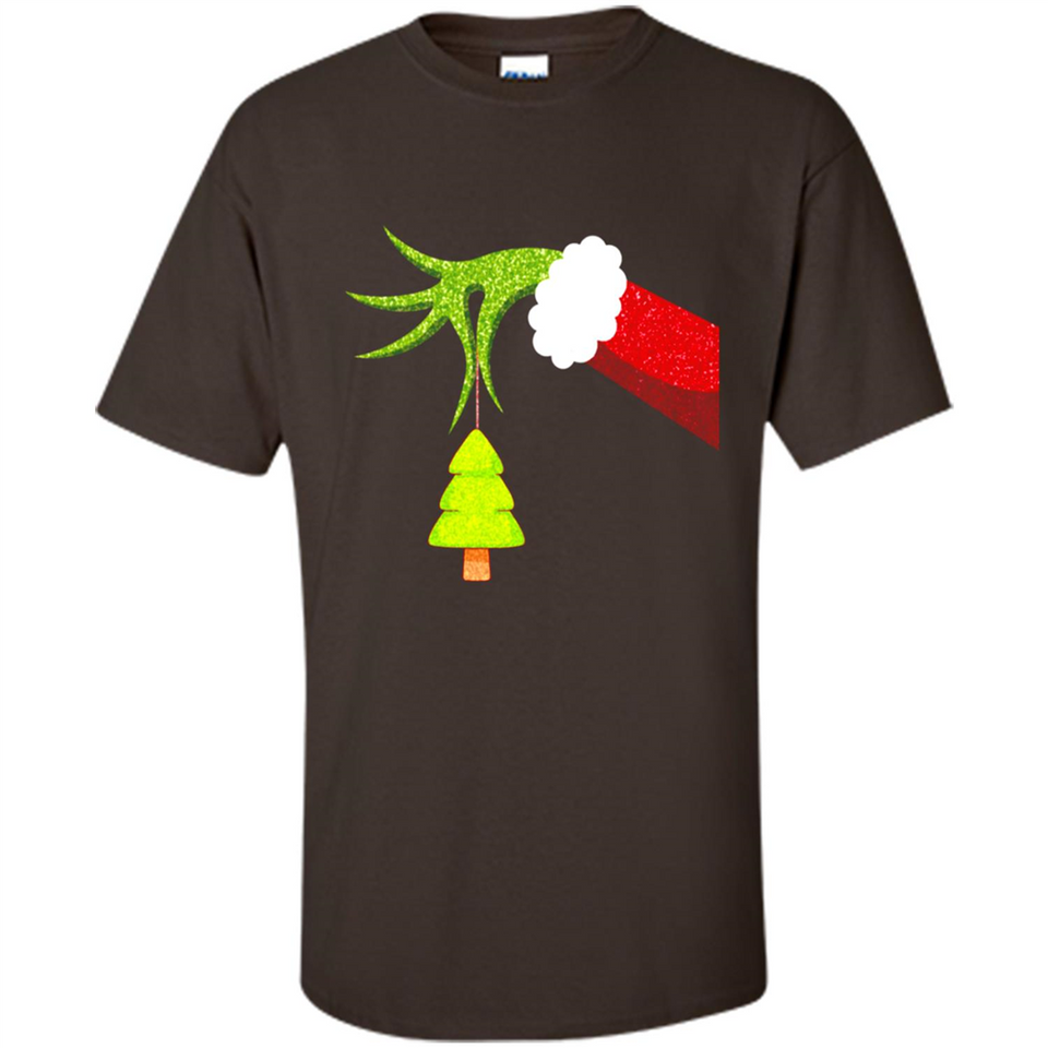 Funny Grinch Hand Holding Christmas Tree Ornament Christmas PING PONG