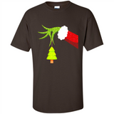 Funny Grinch Hand Holding Christmas Tree Ornament Christmas PING PONG