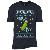 Rick and Morty Pickle Rick Ugly Christmas Sweater - Premium Short Sleeve T-Shirt