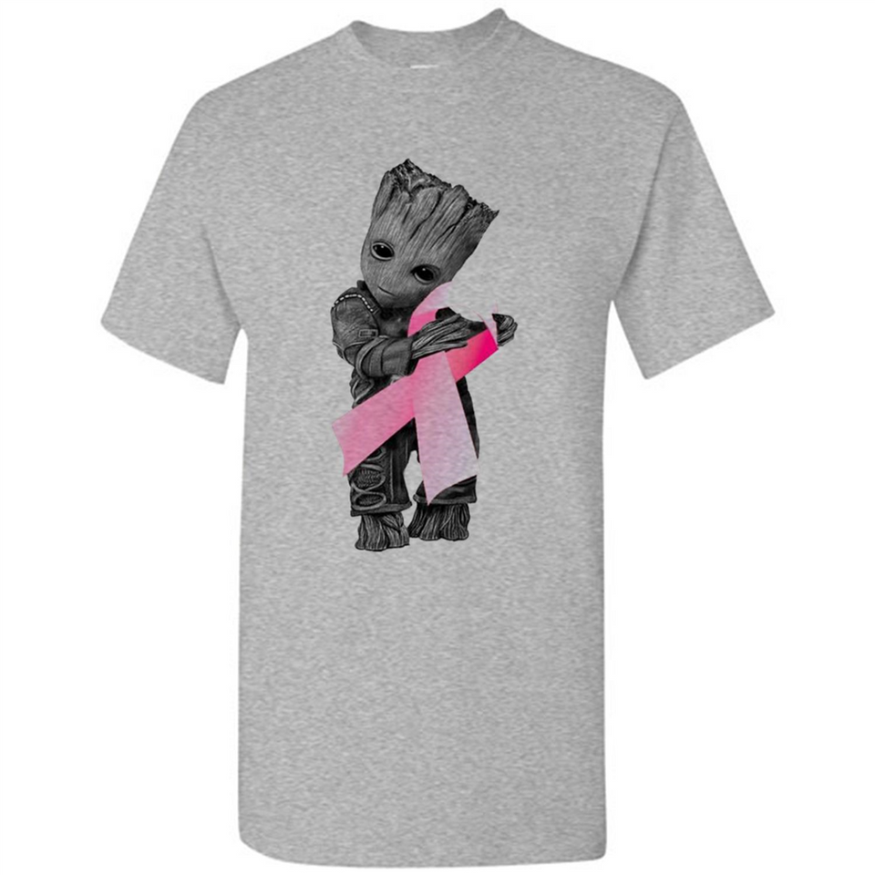 Groot Hug Breast Cancer - Shirt