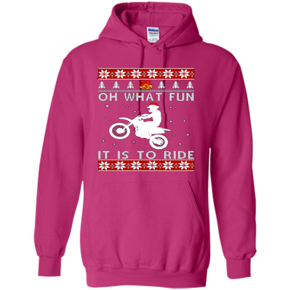Motocross oh what fun it is to ride Christmas sweater PINGPONG